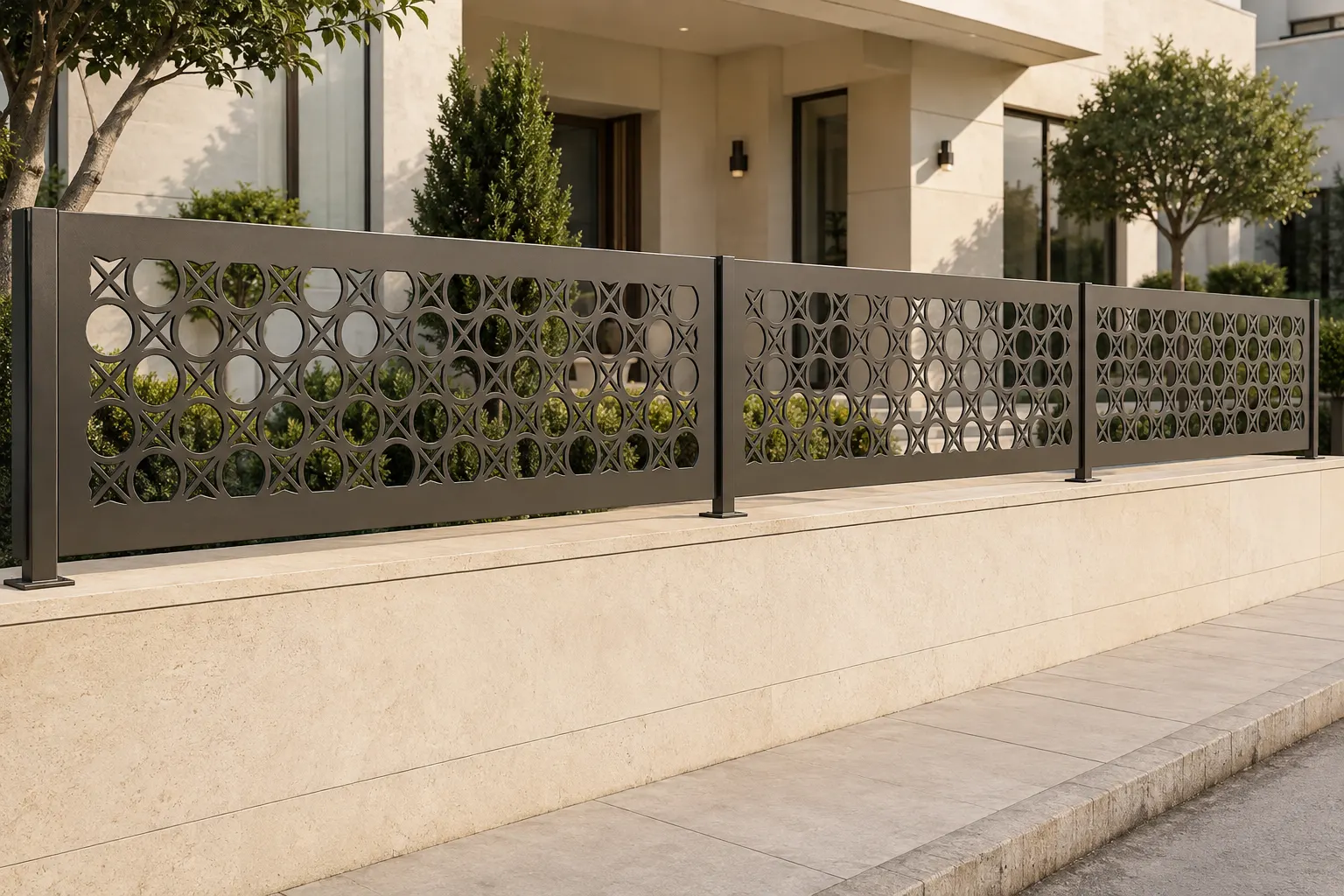 Lunax Deseni lazer kesim ferforje korkuluk modeli