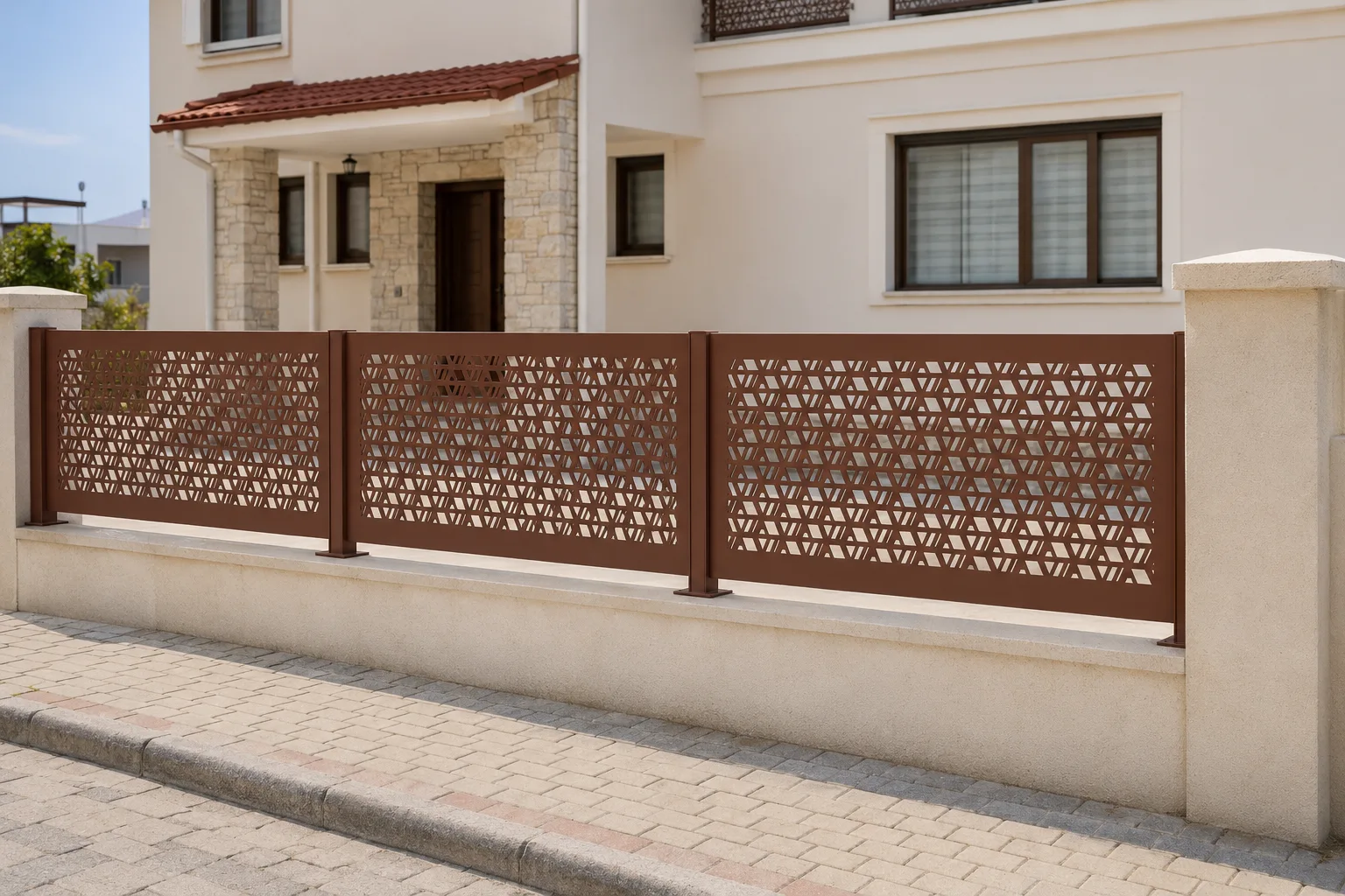 Bozkır Deseni lazer kesim ferforje korkuluk modeli