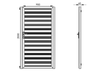 Standart bahçe kapısı ölçülerinin yanında isteğe göre farklı ölçülerde üretim yapmaktayız. 
