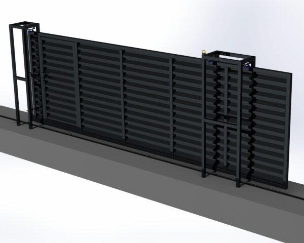 Raylı Sürgülü Otomatik Garaj ve Bahçe Kapısı (5,5 m / 1,8 m)- Sürgülü Kapı Modelleri