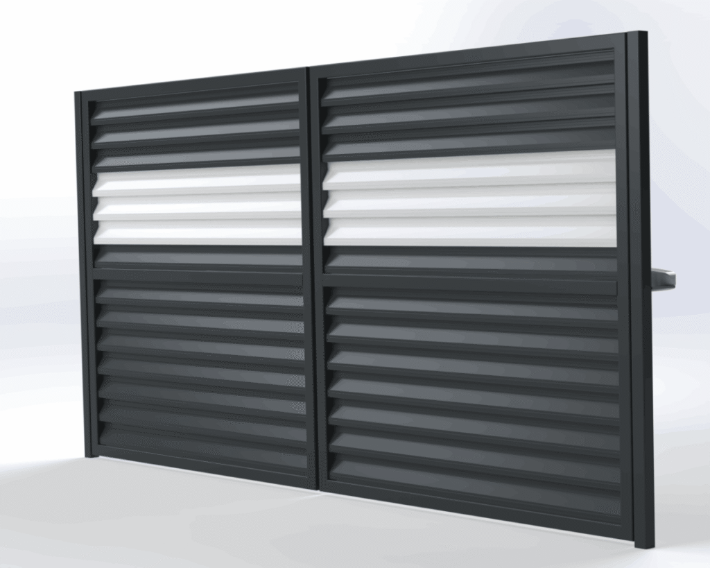 Double-Leaf Automatic Swing Garage_Garden Gate 1 - Birman Sac Metal