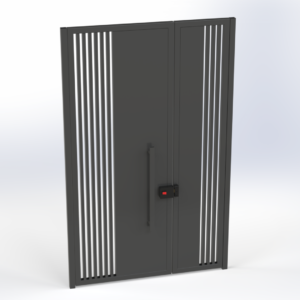 STRIA Modern Dikey Çizgili Çelik Bahçe Kapısı 3 - Birman Sac Metal