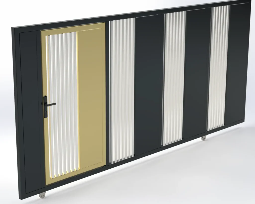 STRIA LINE Garaj ve Bahçe Sürgülü Kapı Modeli 4 - Birman Sac Metal