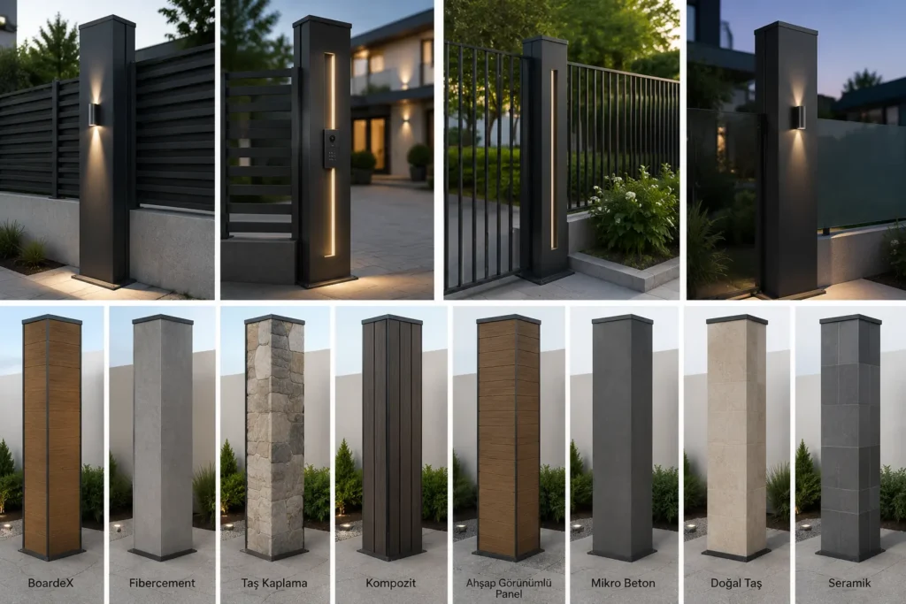 Modüler Mimari Metal Duvar Babası ve Giriş Kolonu Sistemi 2 - Birman Sac Metal
