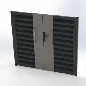 Metro Model Çift Kanat Galvaniz Panjur Kapı 1 - Birman Sac Metal